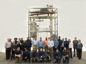 Company in front of an REA FOG-to-biodiesel system